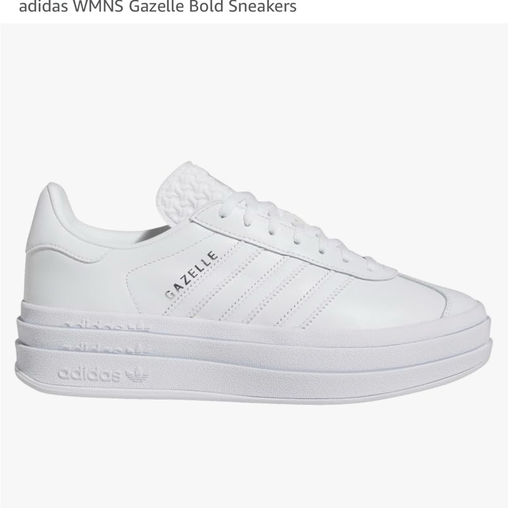 Adidas Gazelle Bold White tennis shoes.  Still in box.